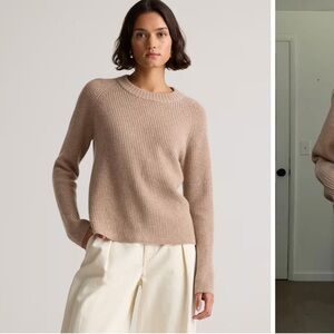QUINCE cashmere fisherman sweater- M